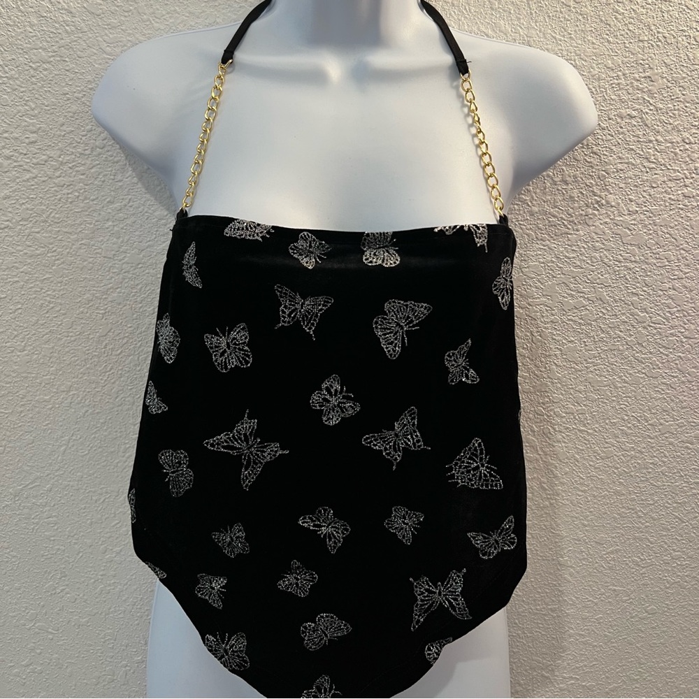 black halter top